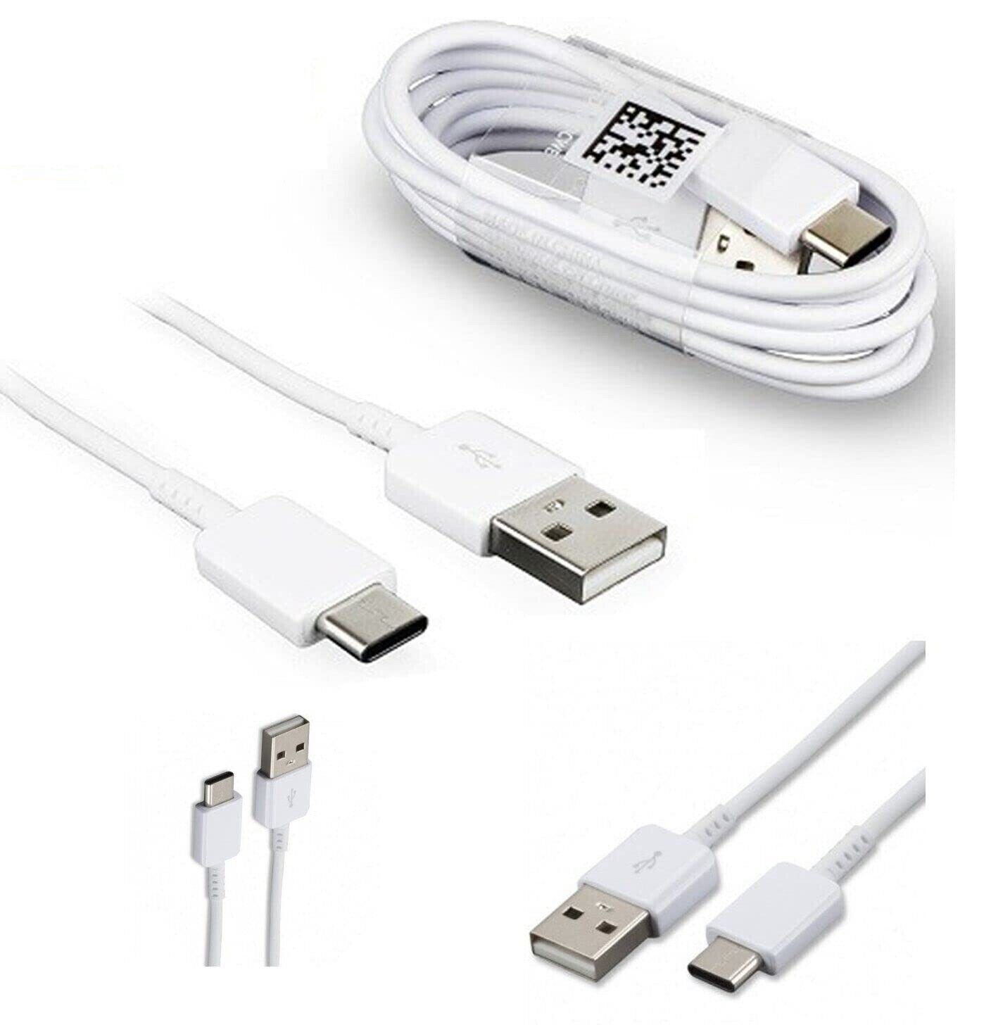 GENUINE SAMSUNG TYPE C USB FAST CHARGING DATA SYNC CABLE LEAD 1M WHITE