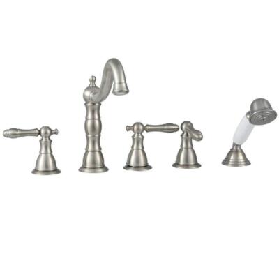 Glacier Bay Roman Tub Faucets 9.63''Hx11.66''Wx14.91''D Lever Handle Brushed Nickel