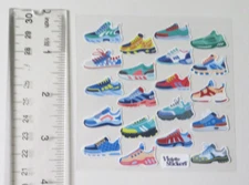 Violette Stickers - RUNNING SHOES - 4x4 Square Sheet of RETIRED Stickers #K223