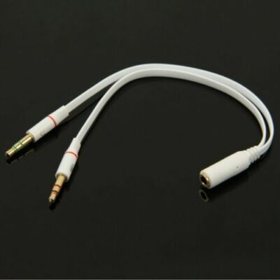 3,5mm Klinke Audio Handy Tab Mic  Splitter Kabel Y Adapter Micro Headset   Z60