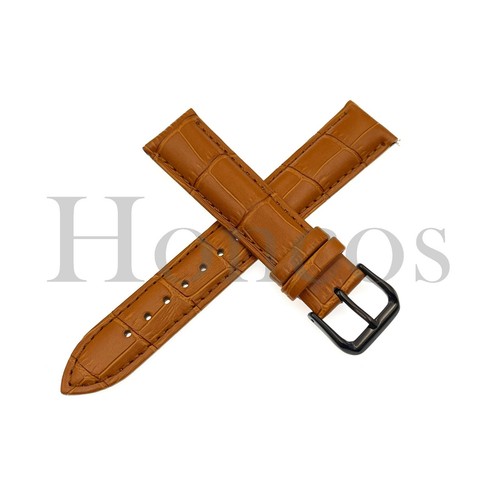 12 13 14 15 16 MM Watch Band Strap Genuine Leather Alligator Tank Buckle - Picture 38 of 97