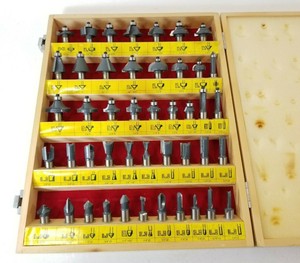 MLCS 45 Woodworking Router Bit Set Carbide Tipped w Case MLCS 45 Woodworking Router Bit Set Carbide Tipped w Case