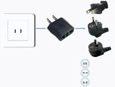 High Quality CE Safe EU/AU to USA/Canada/Mexico US Plug Adapter Converter