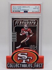 Jerry Rice 2020 Absolute Football Fantasy Flashback 49ers Foil PSA 10 GEM MINT