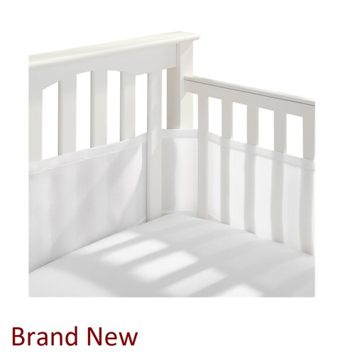 BreathableBaby Breathable Mesh Liner For Full-Size Cribs, Classic 3mm Mesh, Whit - 第 1/2 張圖片