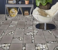 3D Gold Stone Pattern G4079 Floor WallPaper Murals Wall Print Decal AJ Coco 2024