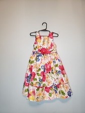 Jenny  Me Girls 4 Party Dress Bright Floral Spring Summer Wedding Easter Pink