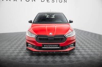 Front Ansatz FüR Skoda Fabia Monte Carlo Mk4 Schwarz Glanz Spoilerlippe Schwert