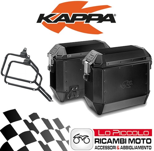 KIT KAPPA 2 VALIGIE LATERALI ALL. KMS36 NERE + STAFFE YAMAHA TENERE 700  2020 | eBay