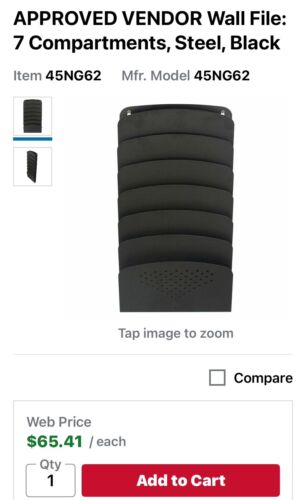 You Are Buying One 7 Fächer Wandaktenhalter Stahl schwarz - Bild 2 von 3