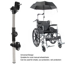 Wheelchair Umbrella Holder Foldable Stainless Steel Umbrella Mount Stand For