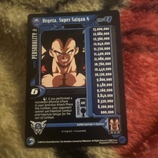 DBZ CCG DRAGON BALL Z SUPER VEGETA, SUPER SAIYAN 4 LV4 165 LIMITED 2004 LP