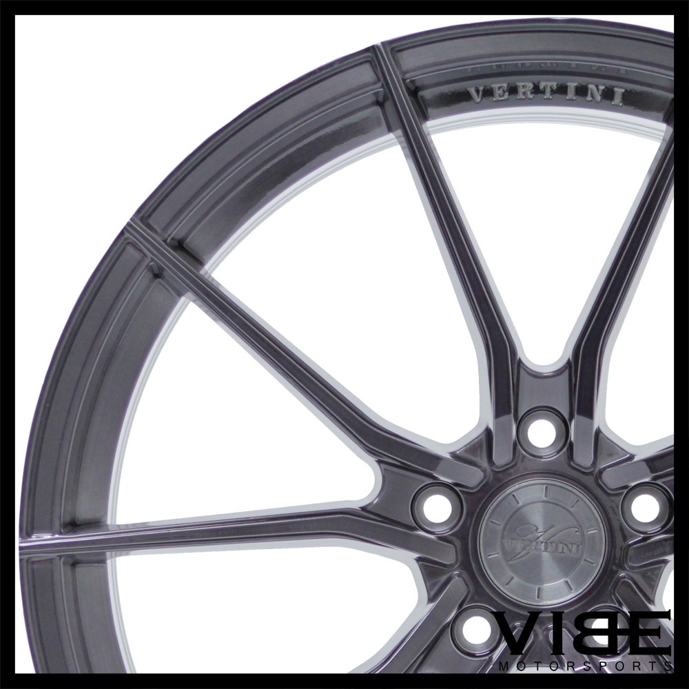 20" VERTINI RF1.2 TITANIUM CONCAVE WHEELS RIMS FITS MASERATI GHIBLI