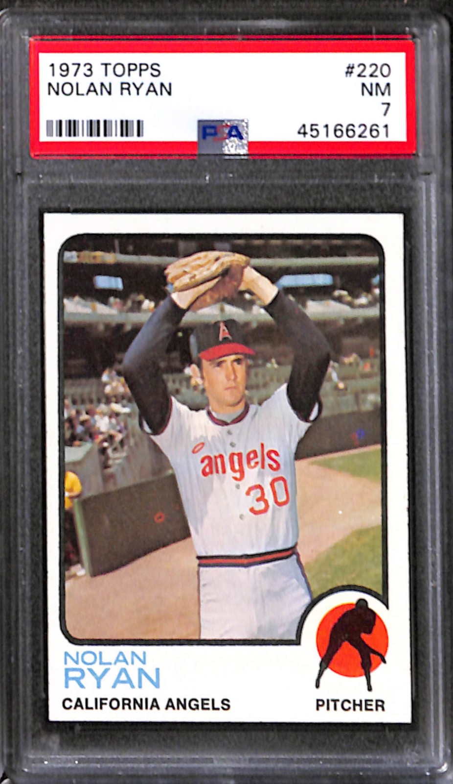 1973 TOPPS #220 NOLAN RYAN PSA 7 NM 45166261 