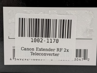 Canon Extender RF 2x Teleconverter RF Mount 4114C002 - New Open Box