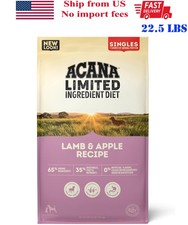 ACANA Singles Limited Ingredient Grain-Free Lamb Apple Dry Dog Food, 22.5 lbs