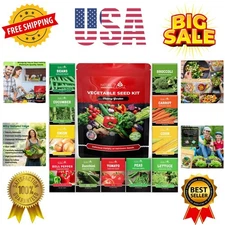 11 Heirloom Seeds for Planting Vegetables and Fruits, 4800 Survival Seed Vaul...