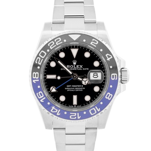 2023 PAPERS Rolex GMT-Master II BATMAN Blue Black OYSTER 40mm 126710 BLNR BOX