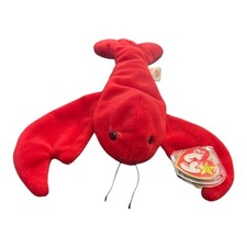 Ty Pinchers Beanie Babies Original Red Lobster Plush 8 Inches