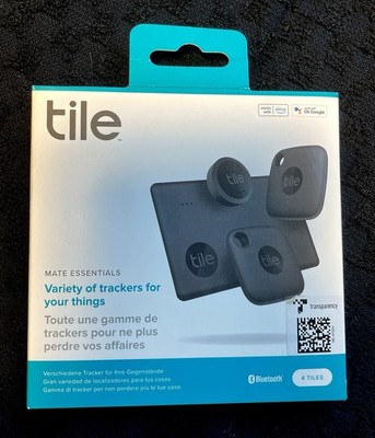 Tile Mate Essentials (4-Pack) Bluetooth Trackers   Unused But Expired   AS-IS