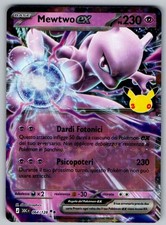 Mewtwo-ex 064/128 30° Anniversario Carta Pokémon ITA NM