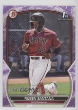 2023 Bowman Prospects Purple Pattern 168/199 Ruben Santana #BP-42 13d7