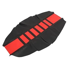  Motorcycle Dirt Bike Faux Leather Soft Seat Cover Anti Slip Seat Cushion Red 