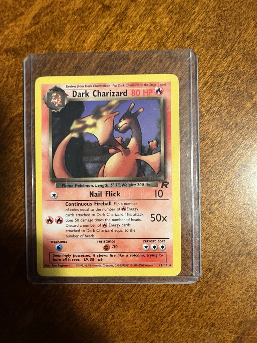Darkness Charizard Pokémon TCG Rare Individual Collectible Card
