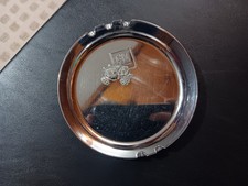 GM General Motors Metal Ashtray Advertising Promo Carriage Logo 5.5" VTG 1960s