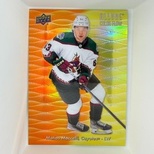 2023-24 Upper Deck Allure #CF-25 Matias Maccelli Color Flow Orange-Yellow