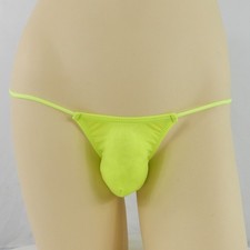 K208 G2082 Mens Mini Bikini String waist Semi transparent soft silky