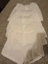 NWOT Lot Of 5 Stafford 100 Cotton Mens White Boxers