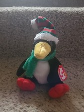 Ty Beanie Baby - TOBOGGAN the Retired Holiday 6" Penguin (Vintage 2002-2003) New
