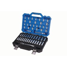 Kobalt 53342 55-piece Sae Metric Mechanics Tool Set With Hard Case Authentic