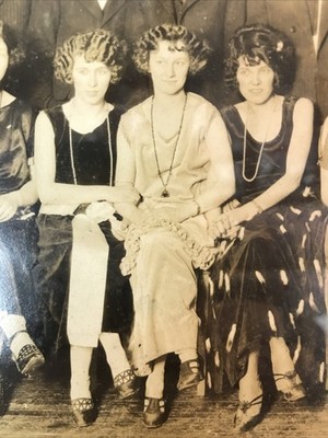 Vtg 1920s Panoramic Men Women Flapper Fashion Art Deco Photo 17 X 10 Art History