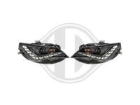 Designsatz Scheinwerfer Dragon Lights Schwarz FüR Ibiza 2012-2015