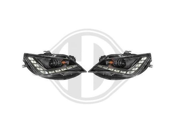 Designsatz Scheinwerfer Dragon Lights Schwarz FüR Ibiza 2012-2015-image