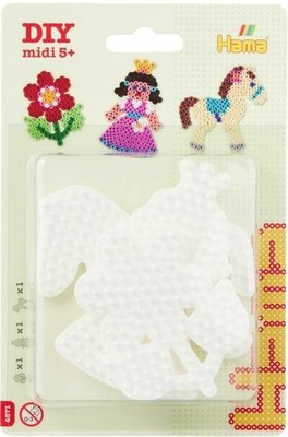Malte Haaning Plastic A/S Hama  Bügelperlen Blister 3 Stiftplatten Prinzessin...