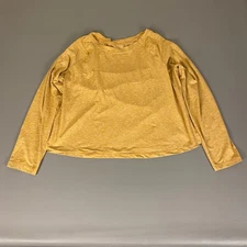 RBX Long Sleeve Top Women's Size XL Yellow Athletic Training Pullover **