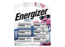Energizer 123 Lithium Batteries 6 Pack , 3V Photo Batteries