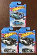 Hot Wheels TOYOTA AE86 SPRINTER TRUENO - HW Drift Cars - Black Blue - Lot Of 3
