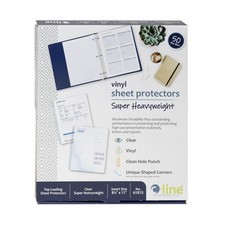 C-Line Top Loading Super Heavyweight Vinyl Sheet Protectors, Non-Glare, 8.5 x 11