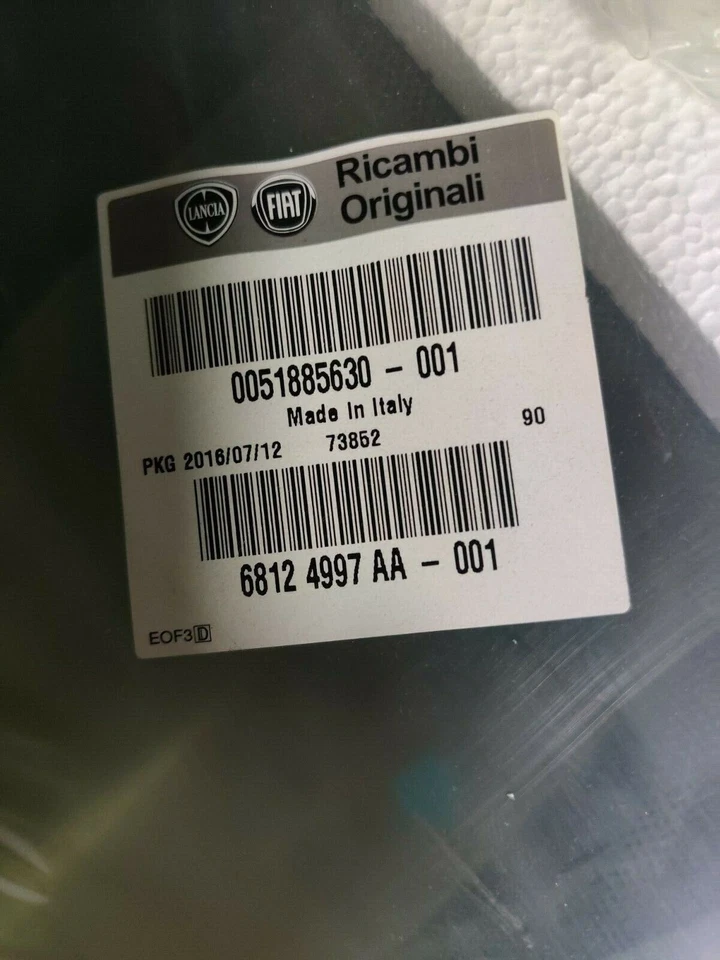 51885630 VETRO FISSO POSTERIORE SINISTRO FIAT PUNTO / EVO 3 PORTE ORIGINALE Foto 3 de 4