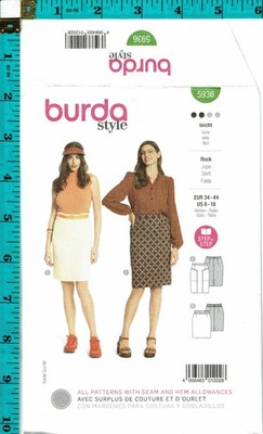 Misses' Skirt Burda Style Sewing Craft Pattern 5936 8-18 NEW! FREE SHIPPING!