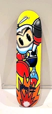 Rare JK Industries screened  Mega Man Skateboard Signed By Jeremy Klein Hook Ups
