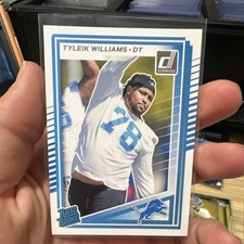 Panini Donruss Rated Rookie Tyleik Williams #360 Detroit Lions NFL Football 2025