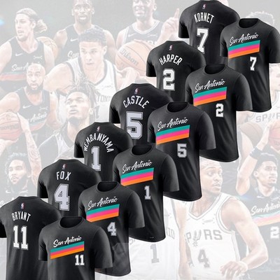 San Antonio Team 2025/26 City Edition Player Name & Number: Harper, Castle, Fox