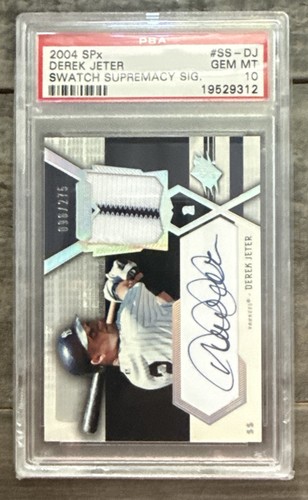 2004 SPx - Swatch Supremacy Signatures Greatest Stars Derek Jeter #SS-DJ /275 