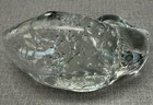 Murano Glass Duck Figurine Clear Crystal Bullicante Bubbles VTG Paperweight — photo 3