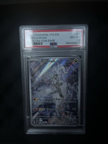 N's Reshiram graded PSA 8 for sale on eBay